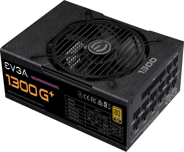EVGA Power Supply 1300 W Supernova ATX Model 80 Gold Fuente de Alimention (1300 W)