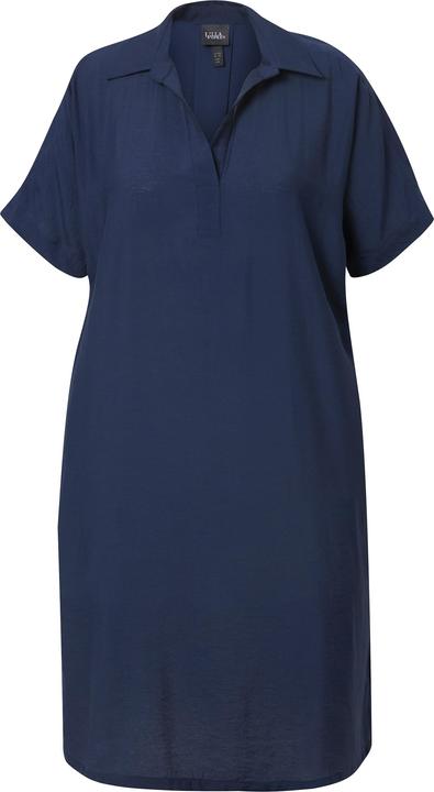 Produktbild Ulla Popken Polokleid, gehämmert, Polokragen, Halbarm, Taschen (54)