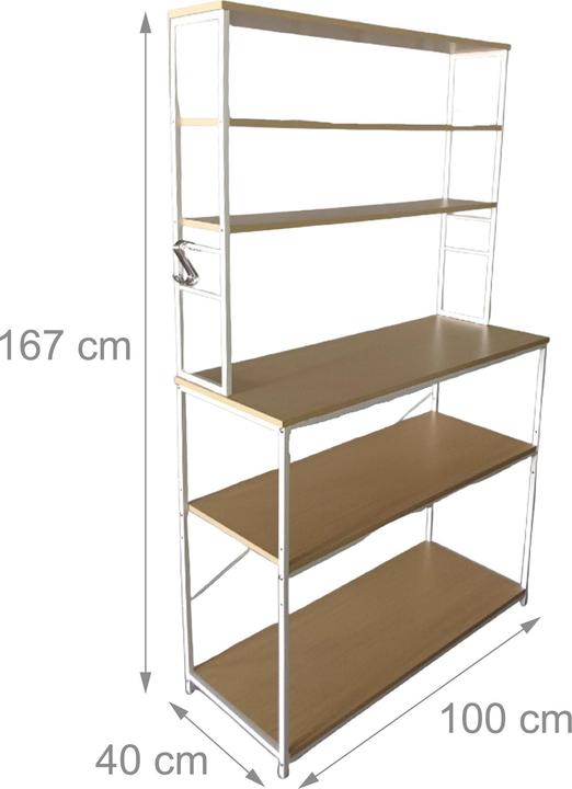 Actual product image Relaxdays Küchenregal (100 x 40 x 167 cm)