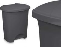 Arte Regal Kunststoff-Treteimer 30l anthrazit (30 l)