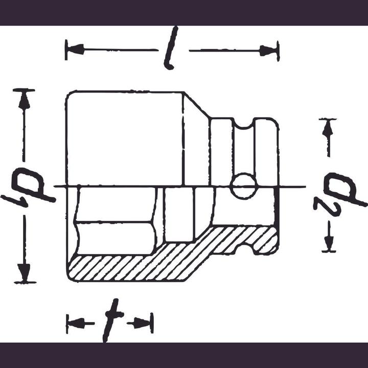 Actual product image HAZET 6-point socket spanner insert (30 mm)