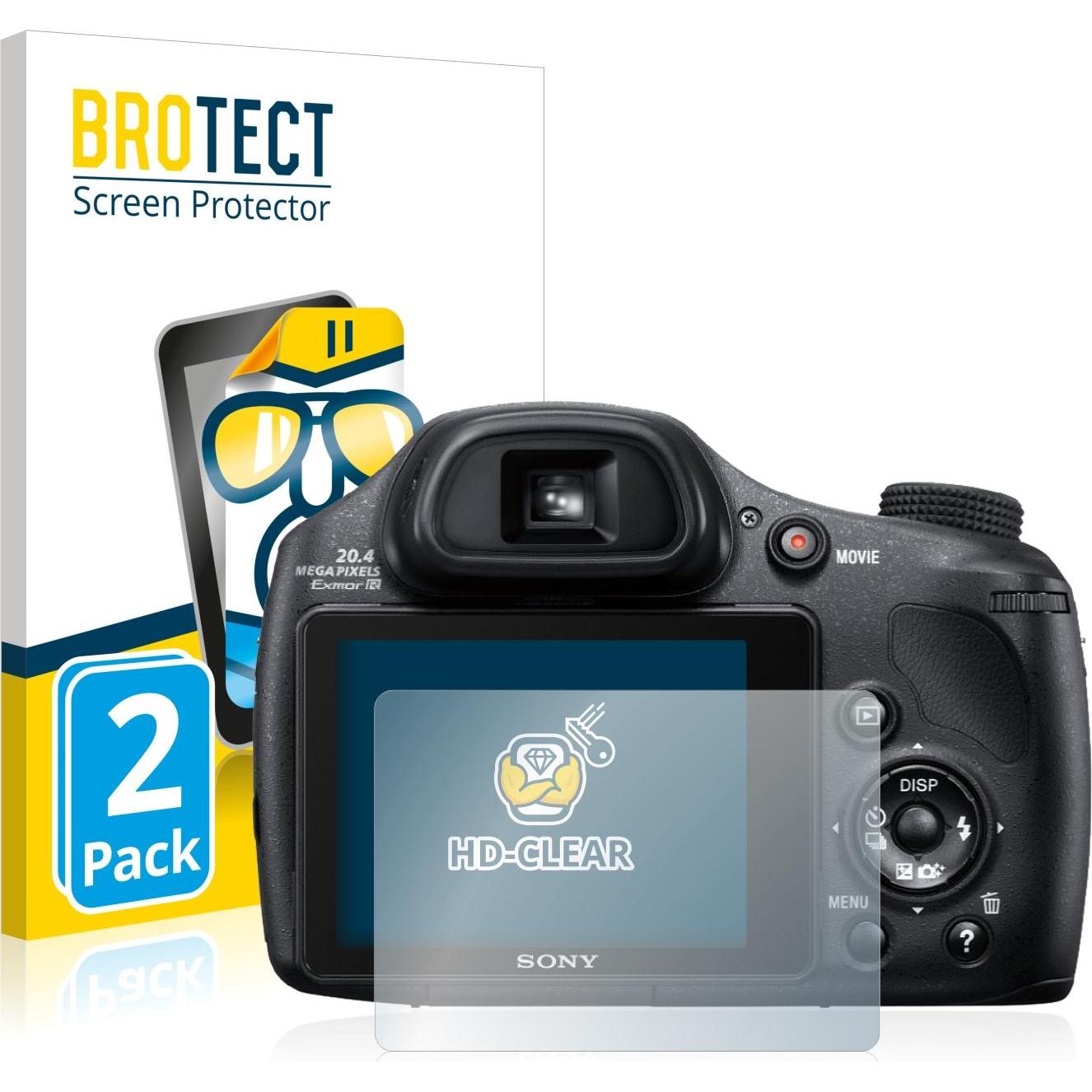 BROTECT Schutzfolie Displayschutz Klar (Displayschutz, Cyber-shot DSC-HX350), Kameraschutz, Transparent