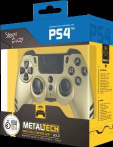 Actual product image Steelplay Slim Pack Wireless Controller Gold Multi (PC, PS4)