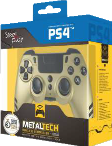 Actual product image Steelplay Slim Pack Wireless Controller Gold Multi (PC, PS4)