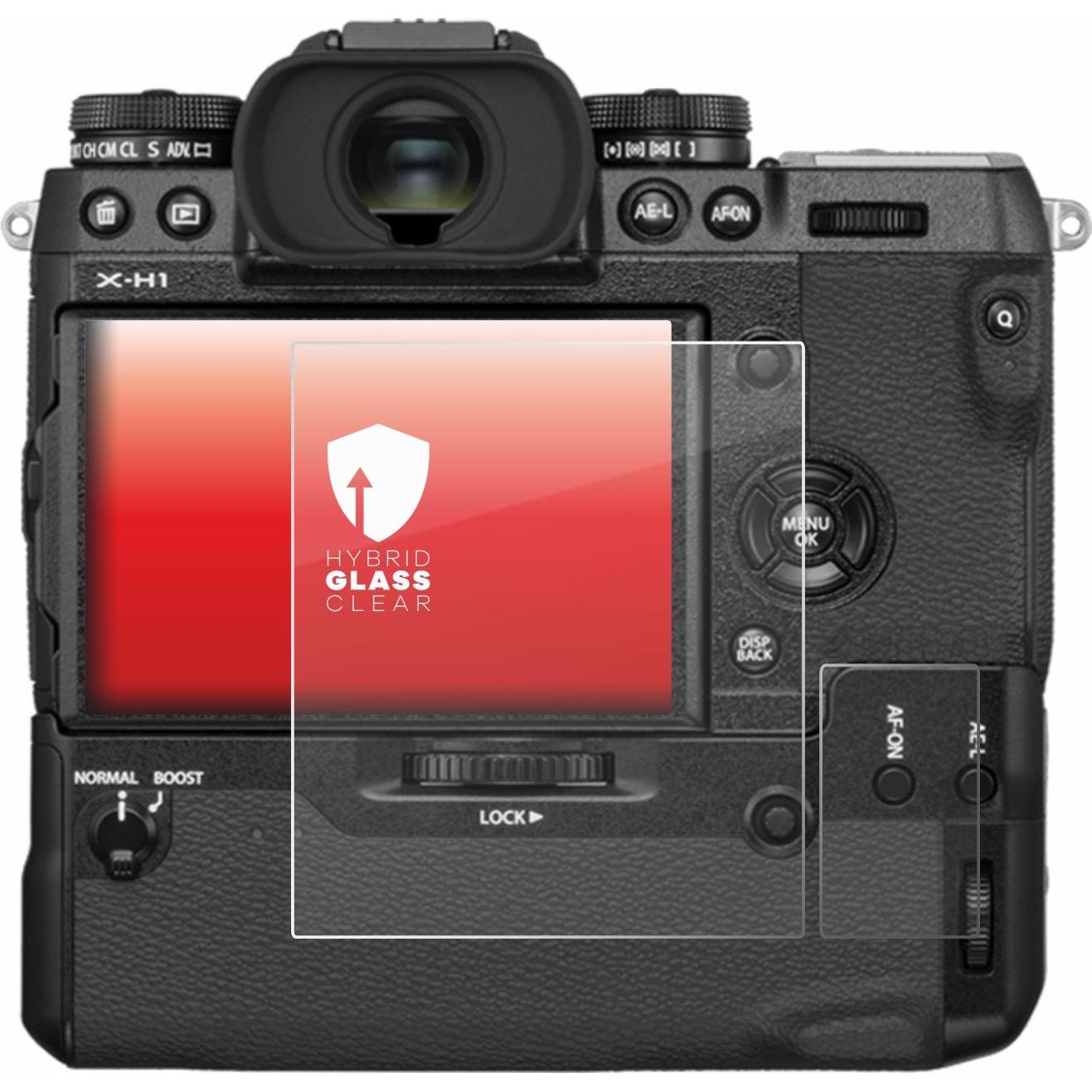 Thumbnail - upscreen Schutzglas Schutzfolie Displayschutz Display Schutz Glas Folie klar (Displayschutz, X-H1), Kameraschutz