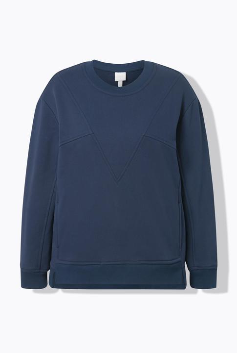 Produktbild Ulla Popken Sweatshirt, Patchlook, Rundhals, Langarm (60)