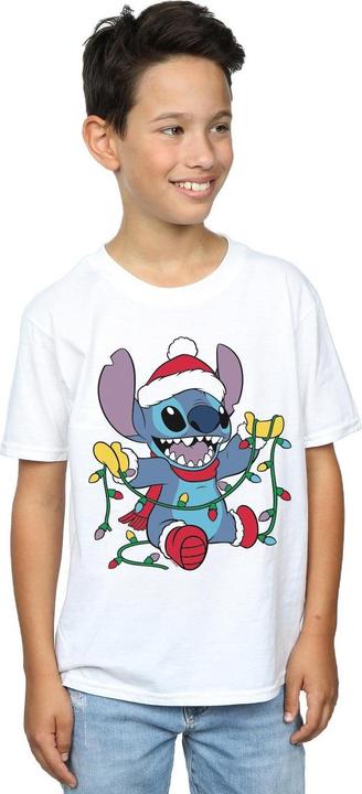 Produktbild Disney Lilo And Stitch Christmas Lights TShirt Jungen (128)