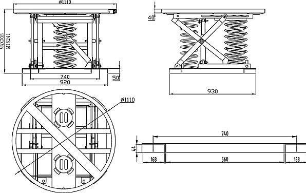 Image du produit Seco Table élévatrice rotative, autonivelante