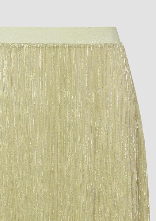 Produktbild s.Oliver Plissierter Mesh-Midirock mit Glitzer und Jerseyfutter (36)