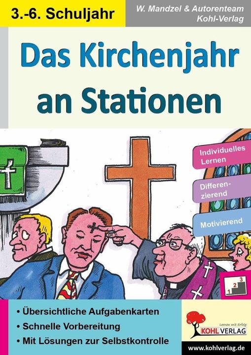 Produktbild Das Kirchenjahr an Stationen (Deutsch, Autorenteam Kohl-Verlag, Waldemar Mandzel, 2018)