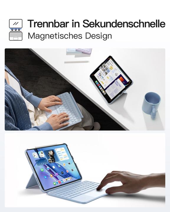 Produktbild Inateck Keyboard iPad 04122 blue (KB04122 blue) (DE)