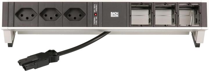 Produktbild Bachmann Tischsteckdosenleiste DESK 2, 3x T13, 90°, 3x ABD leer (3 x, Typ 13, 0.20 m)