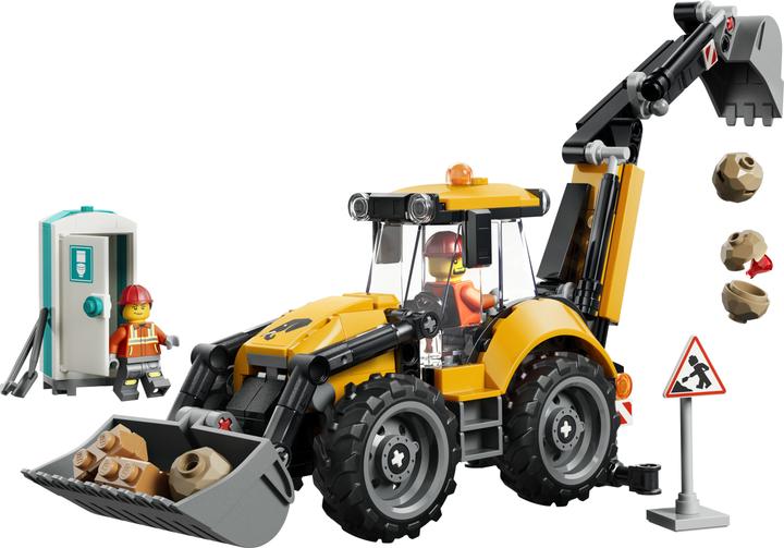 Actual product image LEGO 60480 Gelber Baggerlader