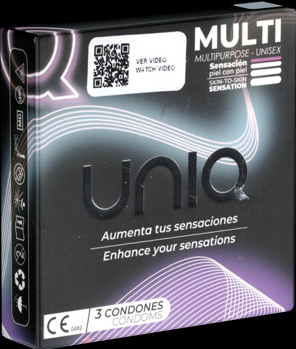 Uniq Préservatifs Multi Sans Latex 3 Unités (3 pcs)