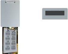 Actual product image Maul Writing board, aluminium, with clamp and magnetic strip (2 x 23 x 36.5 cm)