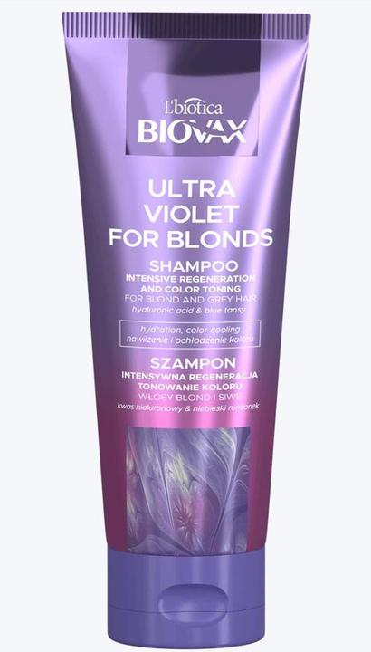 Produktbild L´Biotica L'Biotica Biovax Ultra Violet Foronds Shampoo Intensively Regenerating Toning Shampoo Foronde And (200 ml, Flüssiges Shampoo)