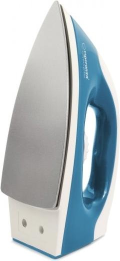 Image du produit Esperanza TRAVEL IRON SMOOTHER - Fer à repasser à sec - Plaque antiadhésive - 1,4 m - Bleu - Blanc (1200 W)