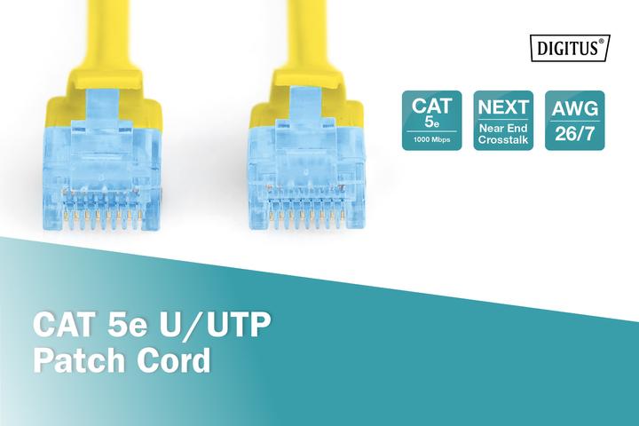 Produktbild Digitus CAT5e U-UTP Patchk.,2m, Gelb (U/UTP, CAT5e, 2 m)