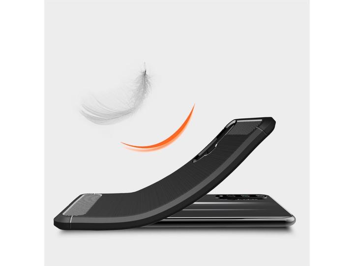Actual product image Screenguard Huawei Nova 5T Cover Carbon Brushed Soft TPU (Huawei Nova 5T)