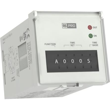 RS PRO Zeitrelais, 0.1 s  9990h, 240V ac 10, 2-po, Relais
