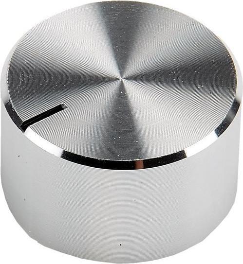 Produktbild RS PRO Alu-Drehknopf 22mm natur Welle 6,35mm