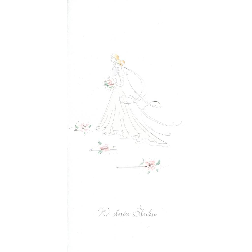 MAK Hochzeitskarte DL S30 - Am Hochzeitstag das junge Paar (41912176)