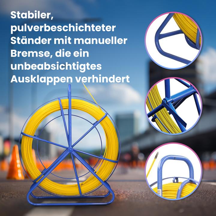 Actual product image Extralink EX.16026 cable puller-feeder Blue, Yellow (50 m)