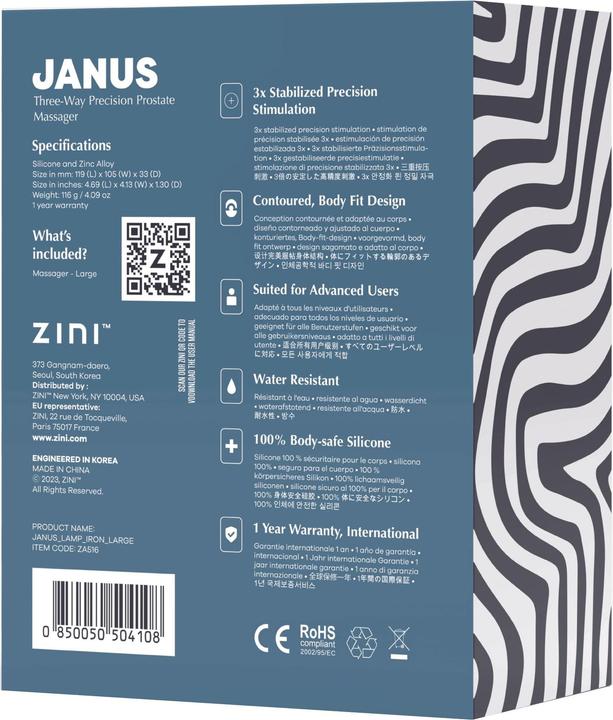 Produktbild Zini Janus Lamp Iron, Three Way Precision Prostate Massager (Large)