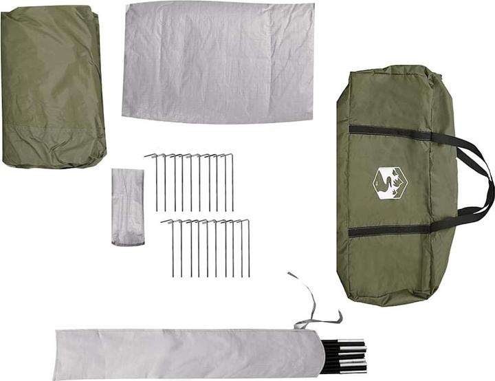 Image du produit vidaXL Tipi familial 6 personnes Vert Olive Etanche (11.05 kg, 6 personnes)