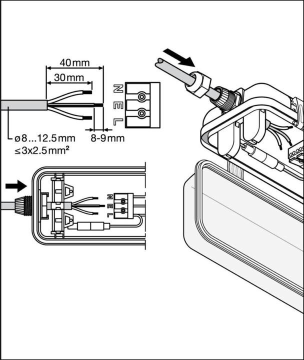 Produktbild Ledvance DP HOUSING 1200 P 2X (G13)