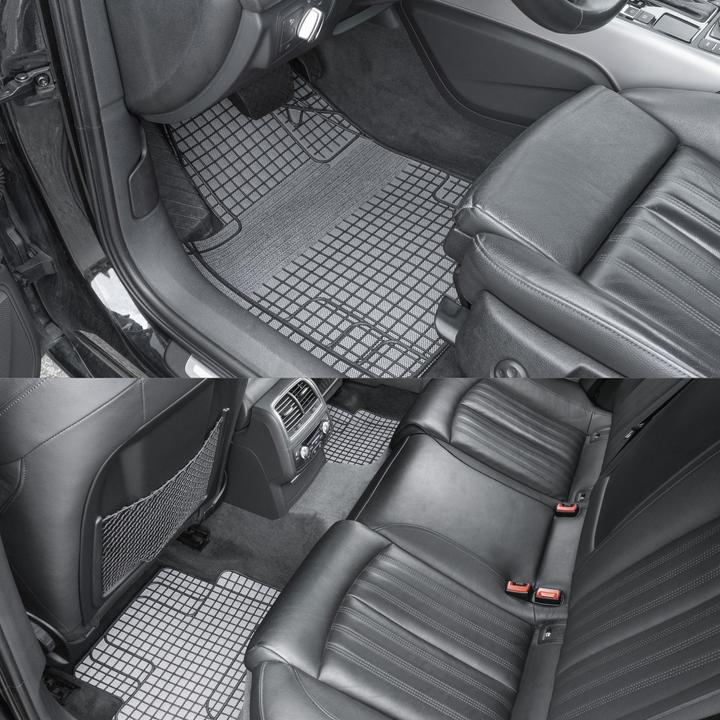 Produktbild Walser Universal Auto-Gummimatten-Set, Automatten 4-teilig zuschneidbar (2 Vordermatten + 2 Rückmatten)