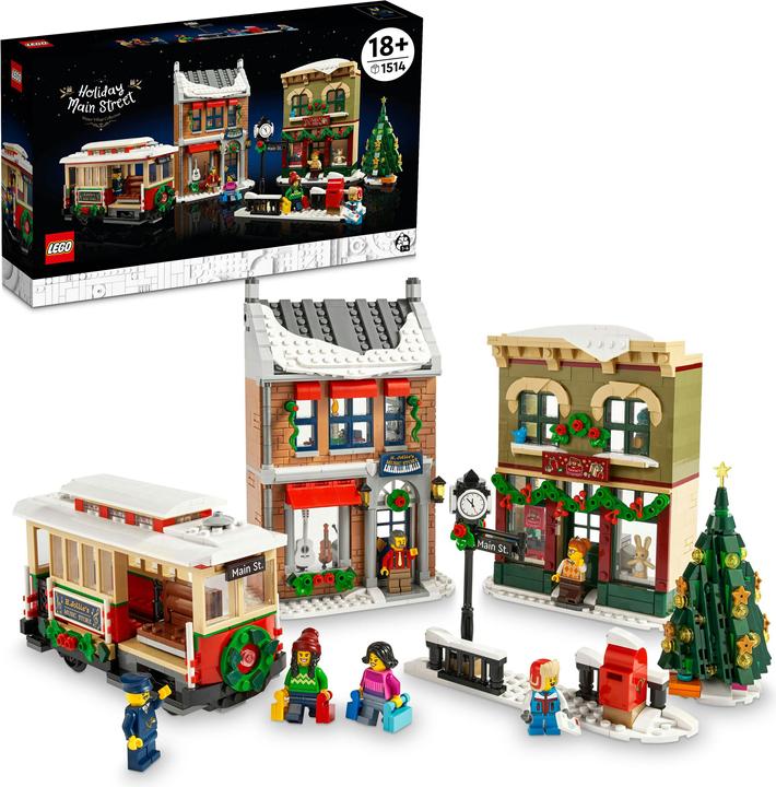 Image du produit LEGO La rue principale décorée pour Noël (10308, LEGO difficiles à trouver)