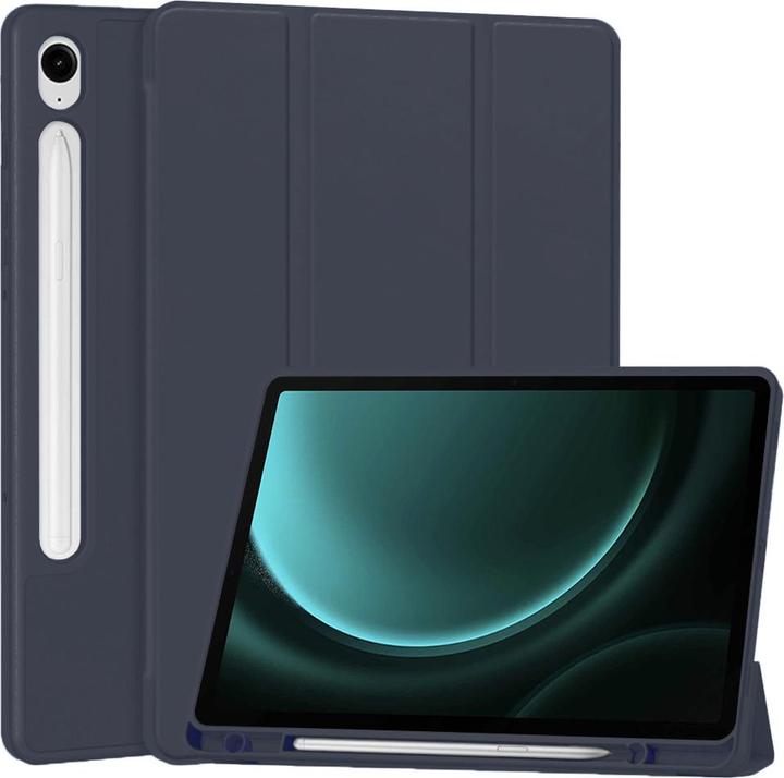 Produktbild Techsuit - Flex Trifold (with Pencil Holder) - Samsung Galaxy Tab S9 / S9 FE / S10 FE - Dark Blue (Galaxy Tab S9)