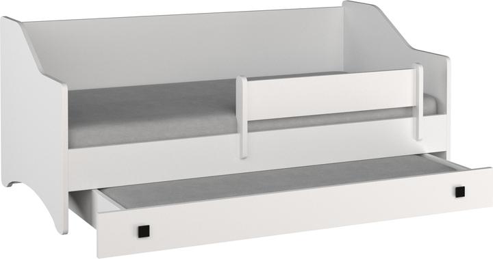 ADRK Furniture Double bed with mattresses NAOMI II 160x80 (160 x 80 cm)