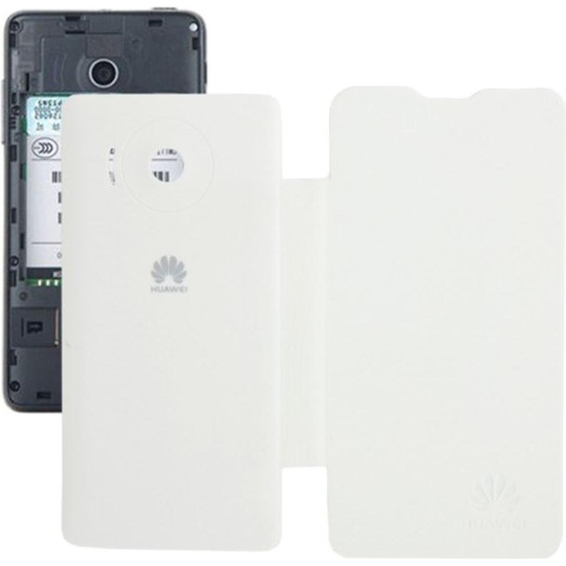 König Design Handyhülle Flip Quer für Handy Huawei Ascend Y300 (Huawei Ascend Y300), Smartphone Hülle, Weiss