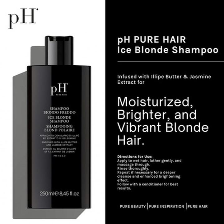 Actual product image pH Ice Blonde Shampoo (Liquid shampoo, 250 ml)
