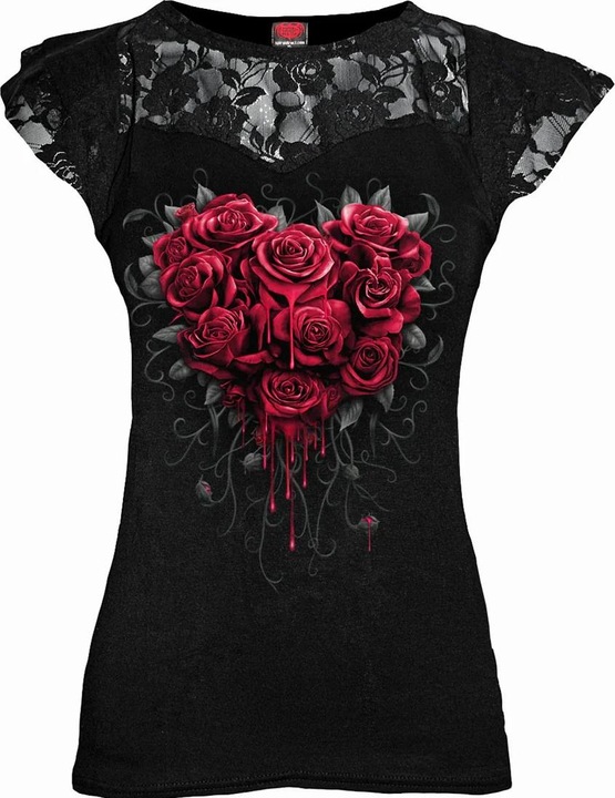 Immagine prodotto Spiral Bleeding Heart Top Maniche corte Donna (L)