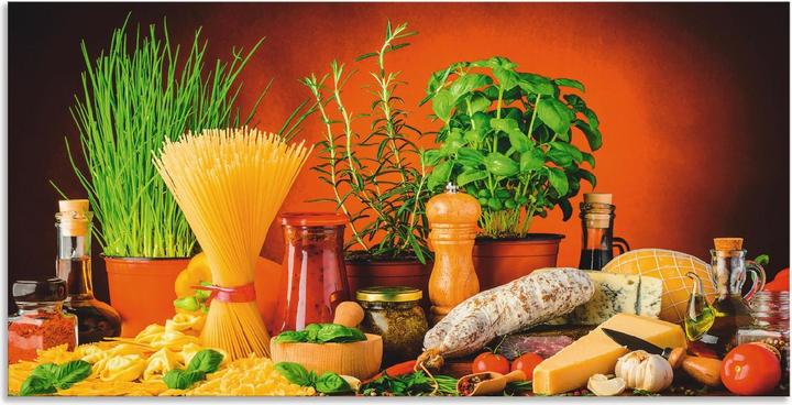 Image du produit Artland Dos de cuisine en aluminium Manger méditerranéen et italien