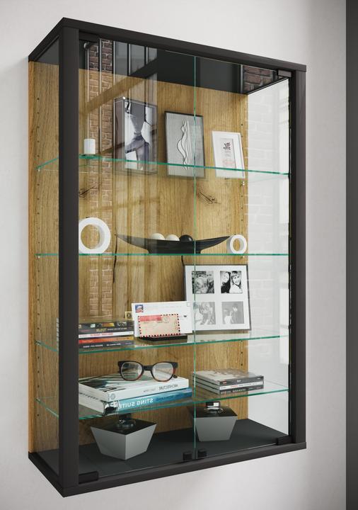 Actual product image VCM Wandvitrine Hängevitrine Glas Udina L (60 x 25 x 91 cm)