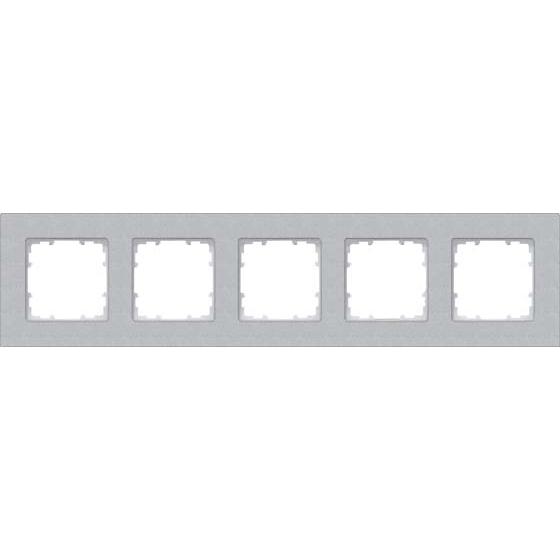Thumbnail - Siemens, Zubehör Schalterprogramm, Rahmen 5f alu glz DELTAmiro Holz 5TG1115-1