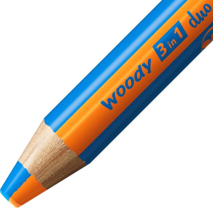 Actual product image STABILO woody 3 in 1 duo (Blue, Orange, 5 x)