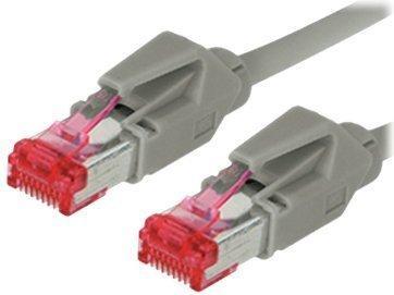 Image du produit Tecline Câble patch S/FTP, PiMF, Cat 6, gris, 50,0 m sans halogène, avec câble Draka et connecteurs Hiroso (S/FTP, CAT6, 50 m)