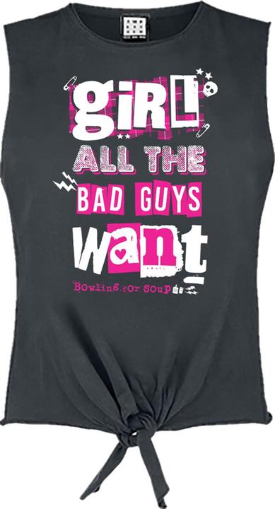 Immagine prodotto Amplified Girl All The Bad Guys Want Canotta Bowling For Soup Senza Maniche Donna (XS)