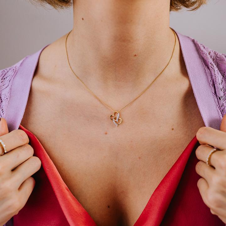 Actual product image Julie Julsen Hearts necklace (Silver 925, 38 cm)