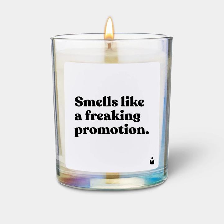 Actual product image Chatty Candles Scented candle Flowery Smells like a freaking promotion.