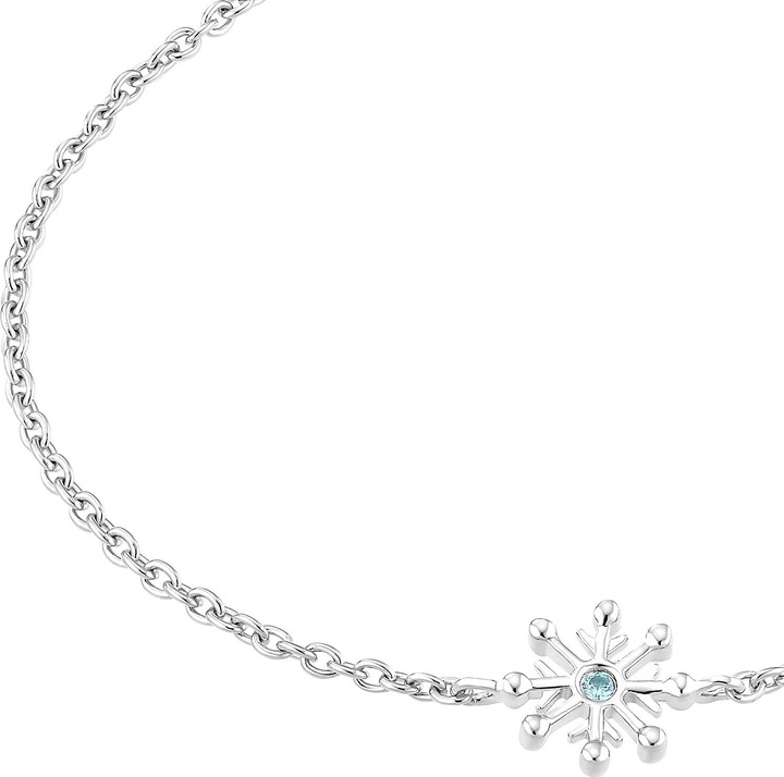 Produktbild Prinzessin Lillifee Armschmuck für Mädchen, 925 Sterling Silber, Zirkonia synth. | Schneeflocke (12 cm, 925er Silber)