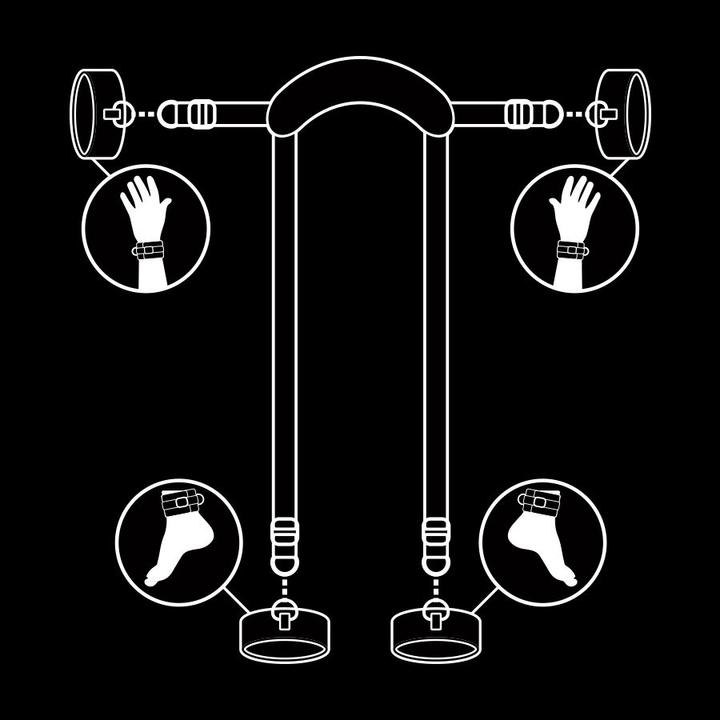 Produktbild Fetish submissive Posici?N Master Con 4 Esposas Con Forro De Nopreno