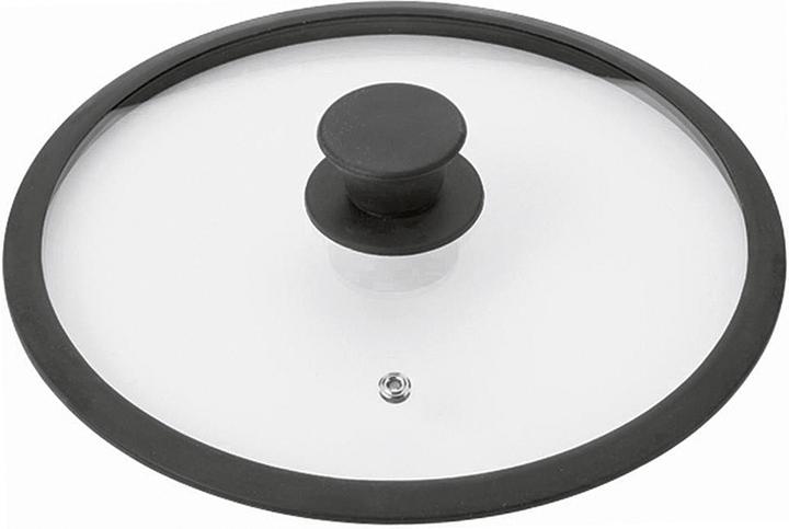 Krüger Coperchio in vetro Saphir bordo in silicone Ø16cm (16 cm, Vetro)