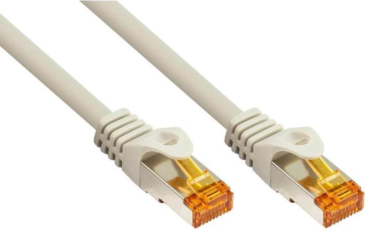 Produktbild Varia Cat 7 RJ45 Patchkabel 2m, TPE, grau, S/FTP, LAN-Kabel (S/FTP, 2 m)