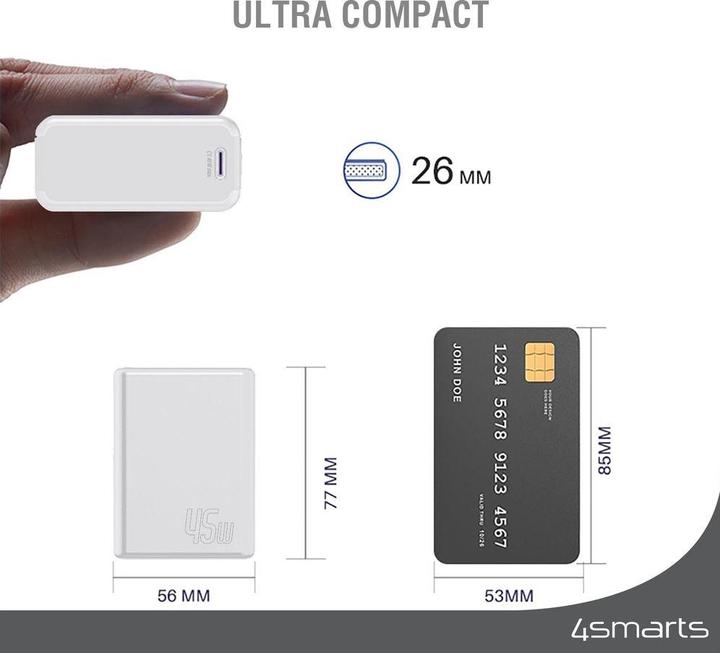 Actual product image 4smarts Pocket Slim Charger (10000 mAh, 45 W, 37 Wh)